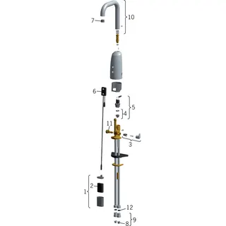 Waschtisch-Batt. HANSAELECTRA 6444 6 V Bluetooth Ausld. 120 mm DN15 chr – Bild 4