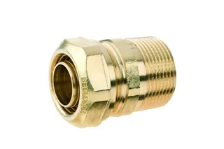BEU Übergangsstück gerade mit AG für TW 1/2" 16x2