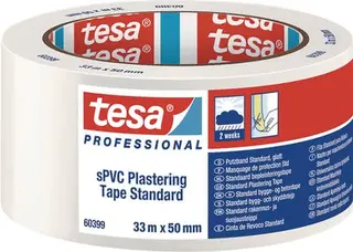 PVC Putzband 60399 Stand.weiß L.33m B.50mm TESA