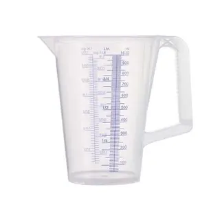 Messbecher 1l blau bedruckte Skala PP PRESSOL