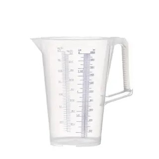 Messbecher 2l blau bedruckte Skala PP PRESSOL
