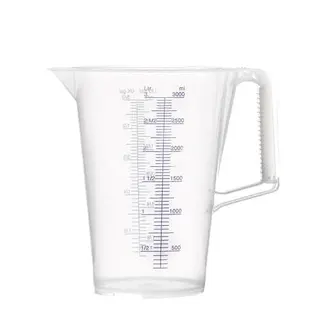 Messbecher 3l blau bedruckte Skala PP PRESSOL