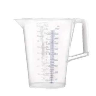 Messbecher 5l blau bedruckte Skala PP PRESSOL