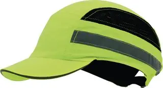 Anstoßkappe PLUS Base-Cap 52-65cm neonge lb Schirmlänge 5cm EN 812:2012 PRO FIT