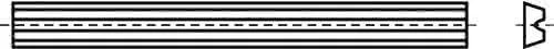 Wendemesser HW-WP L.82mm B.5,5mm D.1,1mm HW-B05 f.elektrische Handhobel