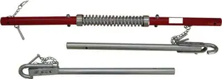 Abschleppstange verz.L1,8xB70xH55mm G.5,1kg rot/silber
