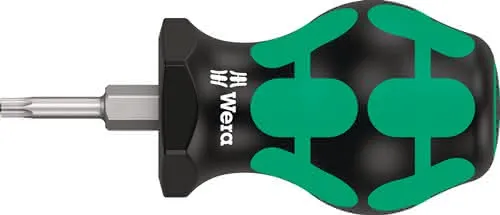 Schraubendreher 367 TORX® Stubby Gr.T 10 Klingen-L.25mm 2K-Griff Rundkl.WERA