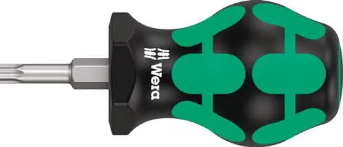 Schraubendreher 367 TORX® Stubby Gr.T 25 Klingen-L.25mm 2K-Griff Rundkl.WERA