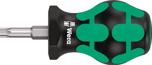 Schraubendreher 367 TORX® Stubby Gr.T 27 Klingen-L.25mm 2K-Griff Rundkl.WERA