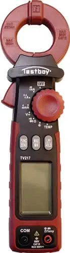 Leckstromzange TV 217 Messber.1µA – 150A(AC) Zangenöffnung 27mm TESTBOY