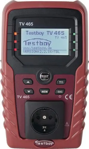 Gerätetester TV 465 p.m.Schutzleiter-/Is olationswiderstand L235xB140xH80mm