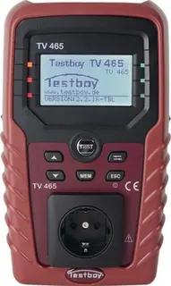 Gerätetester TV 465 p.m.Schutzleiter-/Is olationswiderstand L235xB140xH80mm