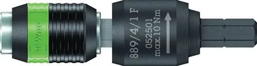 Bithalter 889/4/1 F Rapidaptor 1/4 Zoll C 6,3+E 6,3 Freilauf L.64mm WERA