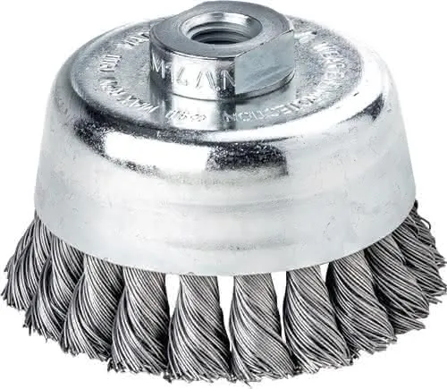 Zopftopfbürste D.65mm Gew.Drahtstärke 0,5mm STA 12500min-¹ LESSMANN