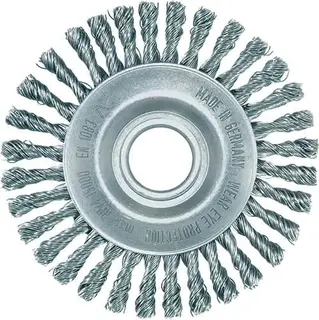 Rundbürste D.115mm Bohr.Drahtstärke 0,5mm STA 6mm 15000min-¹ LESSMANN