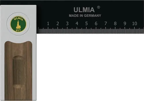 Winkel Alu-Line Schenkel-L.150mm Griff-L .105mm justierbar Alu./STA/Nussbaum