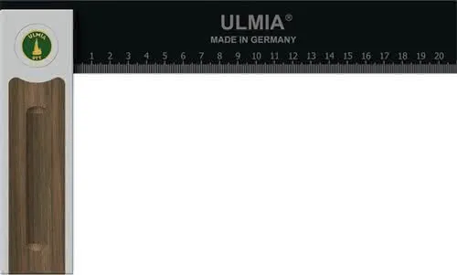 Winkel Alu-Line Schenkel-L.250mm Griff-L .150mm justierbar Alu./STA/Nussbaum