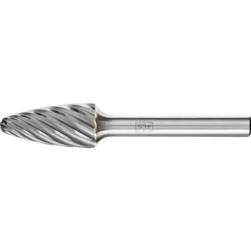 Frässtift RBF D.12mm Kopf-L.25mm Schaft-D.6mm HM Verz.INOX PFERD