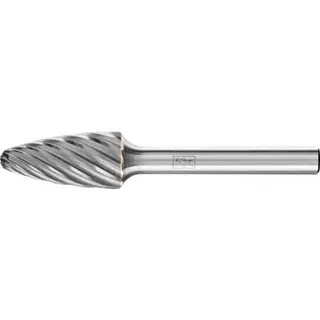 Frässtift RBF D.12mm Kopf-L.25mm Schaft-D.6mm HM Verz.INOX PFERD