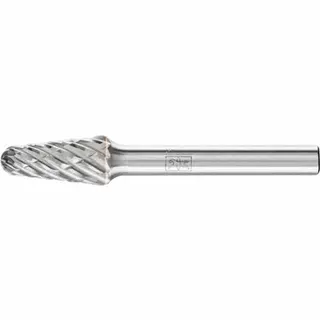 Frässtift KEL D.10mm Kopf-L.20mm Schaft-D.6mm HM Verz.STEEL PFERD