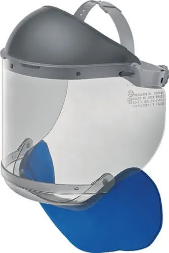Elektriker Gesichtsschutz GFKKH002-E PC, grau 550x200x2mm EN 166,EN 170,GS-ET 29