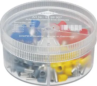 Aderendhülsenbox 100-tlg.4,0-16,00mm² Ku.-Box KNIPEX