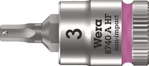 Steckschlüsseleinsatz 8740 A HF 1/4 Zoll SW 3mm L.28mm WERA