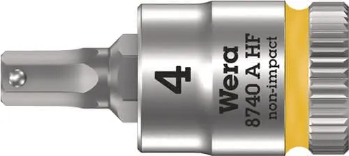 Steckschlüsseleinsatz 8740 A HF 1/4 Zoll SW 4mm L.28mm WERA