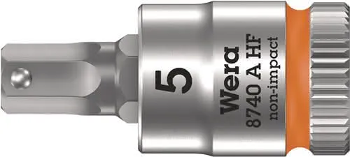 Steckschlüsseleinsatz 8740 A HF 1/4 Zoll SW 5mm L.28mm WERA