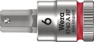 Steckschlüsseleinsatz 8740 A HF 1/4 Zoll SW 6mm L.28mm WERA
