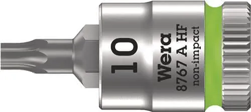 Steckschlüsseleinsatz 8767 A HF TORX® 1/4 Zoll T10 L.28mm WERA