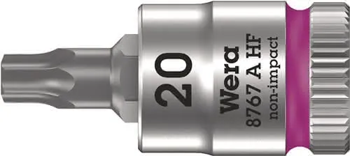 Steckschlüsseleinsatz 8767 A HF TORX® 1/4 Zoll T20 L.28mm WERA