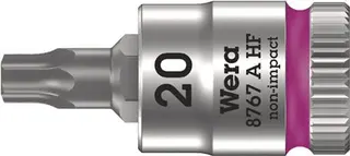 Steckschlüsseleinsatz 8767 A HF TORX® 1/4 Zoll T20 L.28mm WERA