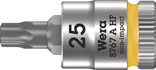 Steckschlüsseleinsatz 8767 A HF TORX® 1/4 Zoll T25 L.28mm WERA