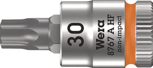 Steckschlüsseleinsatz 8767 A HF TORX® 1/4 Zoll T30 L.28mm WERA