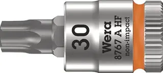 Steckschlüsseleinsatz 8767 A HF TORX® 1/4 Zoll T30 L.28mm WERA