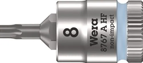 Steckschlüsseleinsatz 8767 A HF TORX® 1/4 Zoll T8 L.28mm WERA
