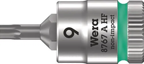 Steckschlüsseleinsatz 8767 A HF TORX® 1/4 Zoll T9 L.28mm WERA