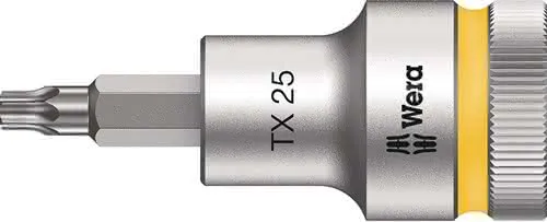 Steckschlüsseleinsatz 8767 C HF TORX® 1/2 Zoll T25 L.60mm WERA