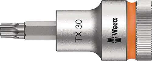 Steckschlüsseleinsatz 8767 C HF TORX® 1/2 Zoll T30 L.60mm WERA