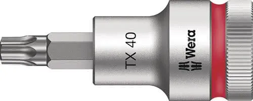 Steckschlüsseleinsatz 8767 C HF TORX® 1/2 Zoll T40 L.60mm WERA