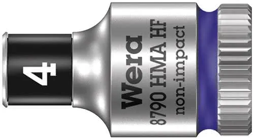 Steckschlüsseleinsatz 8790 HMA HF 1/4 Zoll 6-kant SW 4mm L.23mm WERA