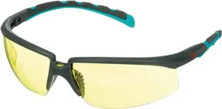Schutzbrille S2003SGAF-BGR-EU EN 166 EN1 70 Bügel grau/türkis,Scheibe gelb