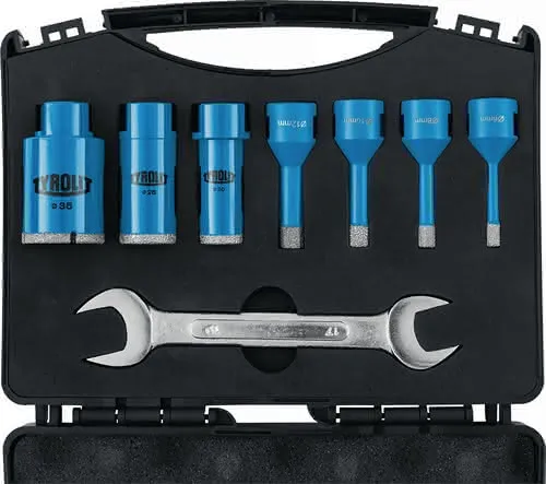 Fliesenbohrset DDT 8-tlg.D.6,8,10,12,20, 25,35mm Schaft M14 TYROLIT