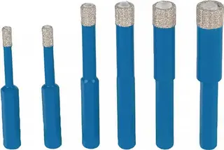 Fliesenbohrset DDT HEX 6-tlg.D.5,6,8,10, 12,14mm Schaft HEX TYROLIT