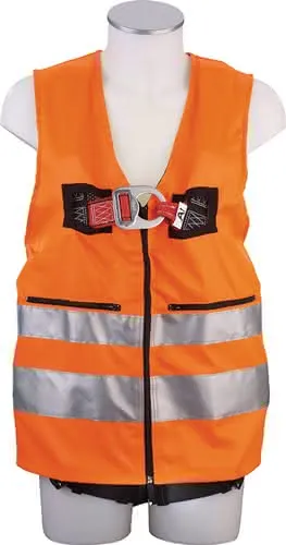 Warnweste MAS40 Quick EN361 EN20471 2-Pu nkt,Weste orange f.Gr.44-54 MAS
