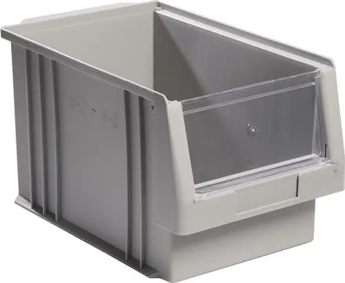 Sichtlagerkasten PLK L330xB213xH200mm PP grau LA-KA-PE