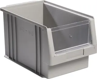 Sichtlagerkasten PLK L330xB213xH200mm PP grau LA-KA-PE