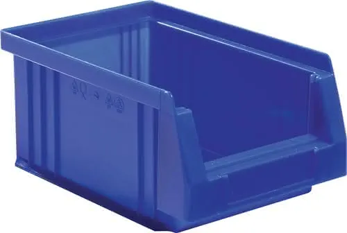 Sichtlagerkasten PLK L164xB105xH75mm PP blau LA-KA-PE