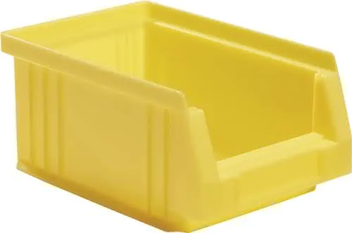 Sichtlagerkasten PLK L164xB105xH75mm PP gelb LA-KA-PE